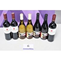 7 diverse flessen wijn